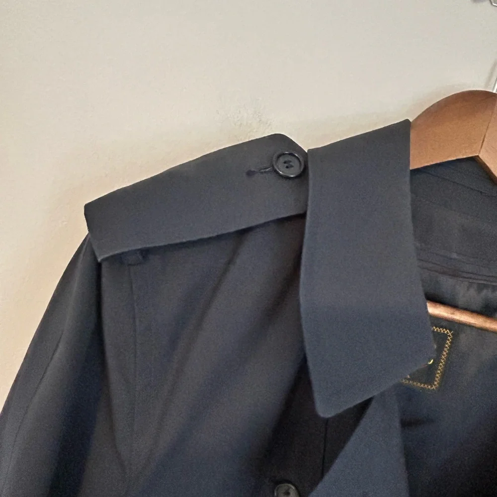 Botany 500 Men’s All-Weather Trench Coat Black Size 36L